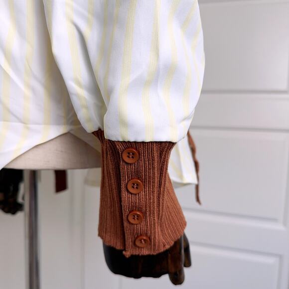 Women's French 2 in 1 Waistband Belt Shirt Dress (M) - Picture 8 of 10